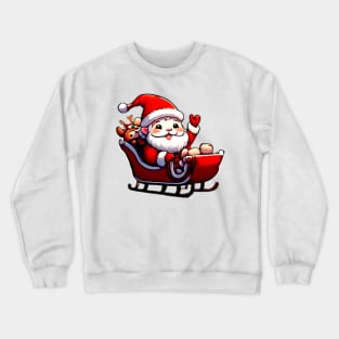 Happy Kawaii Santa Claus 07 Crewneck Sweatshirt